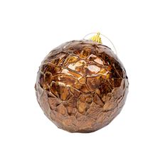 ORNAMENT LACQUERED BALL 4" UMBER