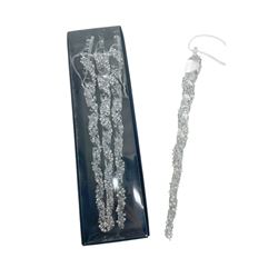 ORNAMENT PEARL DROP BX/3 11.5" C/S