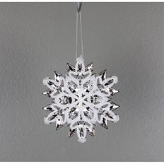 ORNAMENT ACRYLLIC SNOWFLAKE 5.25"