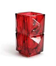 CRYSTALLINE VASE 5.25X3.25X3.25" RD