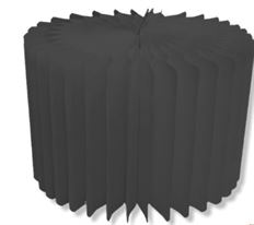 ACCORDION STAND 7.9"H 11.8"D BLACK