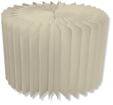 ACCORDION STAND 7.9"H 11.8"D IVORY