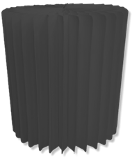 ACCORDION STAND 15.75"H 11.8"D BL