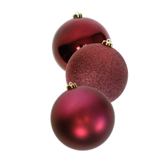 CHRISTMAS BALL VP 150MM ASST BURG