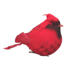 CARDINAL 5" W/CLIP FAT RED 12/PK