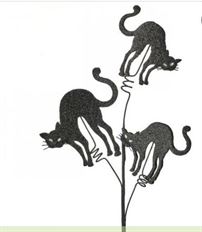 SCARY CAT SPRAY GLITTER 29" BLACK