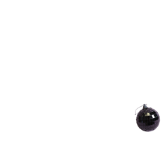 MIRROR BALL 2.36" BLACK