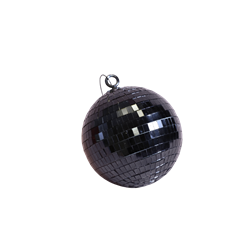 MIRROR BALL 5.9" BLACK