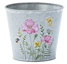 POT COVER FLORAL 4.25X5X5"