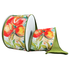 WATERCOLOR PEACHES #40X10YDS W/GRN