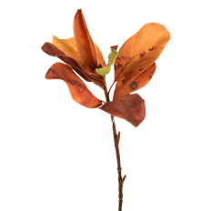 MAGNOLIA LEAF SPRAY FALL 22" YEL/BR