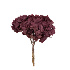 HYDRANGEA HEAD 6" PURPLE 1-3/PK