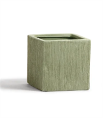 ETCHED CUBE 4X4.5X4.5" GREEN