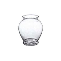 GINGER VASE 5" CLEAR 12/CS
