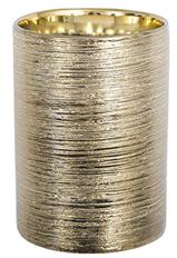 CYLINDER ETCHED H6" D4" GOLD