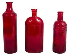 RED BOTTLE BUDVASE 6/ASST 12/CS