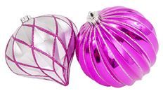 ORNAMENT BALL/ONION 100MM FUCHSIA