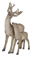 BUCK & FAWN 16" RESIN STANDING NAT
