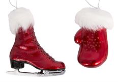 METALLIC FUR MITTEN AND SKATE