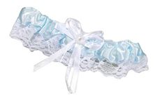 GARTER LACE LT BLUE