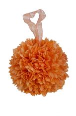 BALL, FLORAL 10" ORANGE