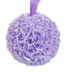 ROSE BALL 9" PURPLE W/HANGER