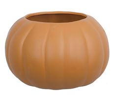 PUMPKIN 6" CERAMIC 4" OPEN ORG