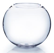 BUBBLE BOWL 6"D CLEAR