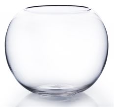 BUBBLE BOWL 10&quot;D CLEAR