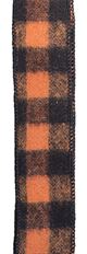 PLAID BUFFALO 09 ORANGE/BLACK 25YD