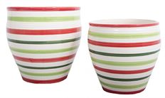 STRIPPED CONTAINER SET OF 2