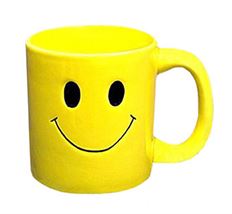 MUG SMILE FACE YELLOW