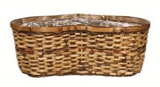 BASKET PEANUT 8" BROWN 19.5"W
