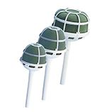 OASIS BELLE HLDR MED STRT WHT 6/PK