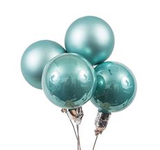 BALL GLASS 35MM MT/SHINY AQUA 72 PK