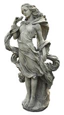 STATUE GIRL IN THE WIND