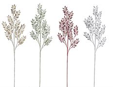 LEAVES SILVER ACRYLIC