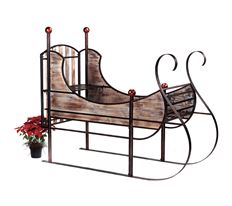 SLEIGH ANTIQUE DISPLAY 60"H X 70"L