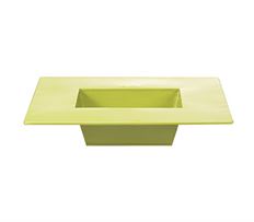 RECTANGLE PLANTER GREEN SMALL