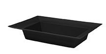OASIS BOWL RECTANGLE BLACK 8.5X13"