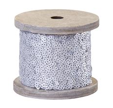 SEQUIN WRAP 2" SILVER MATTE 9.8'