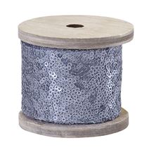 SEQUIN WRAP 2" STEEL MATTE 9.8'