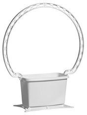 FUNERAL BASKET RECT 9.5"W WHITE