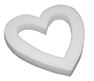 STYROFOAM HEART 24" OPEN WHITE