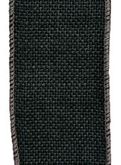 BURLAP 40 BLACK RIBBON