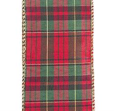 PLAID 40 RED/GOLD 50YD
