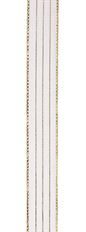 STRIPED CHIFFON 03 WHITE/GOLD 50YD