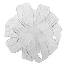 STRIPED CHIFFON 03 WHITE/SILV 50YD