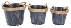 METAL ROPE CONTAINER SET/3