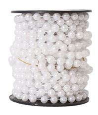 GARLAND 30" 8MM ROUND BEAD PEARL